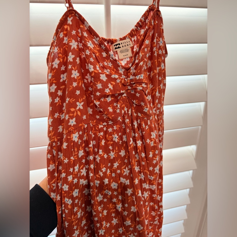 Billabong Rust Floral Romper